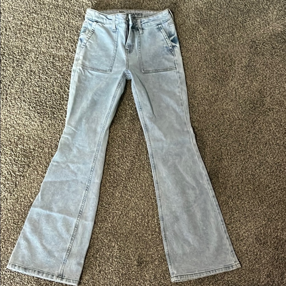 No Boundaries Light Blue Flare Jeans